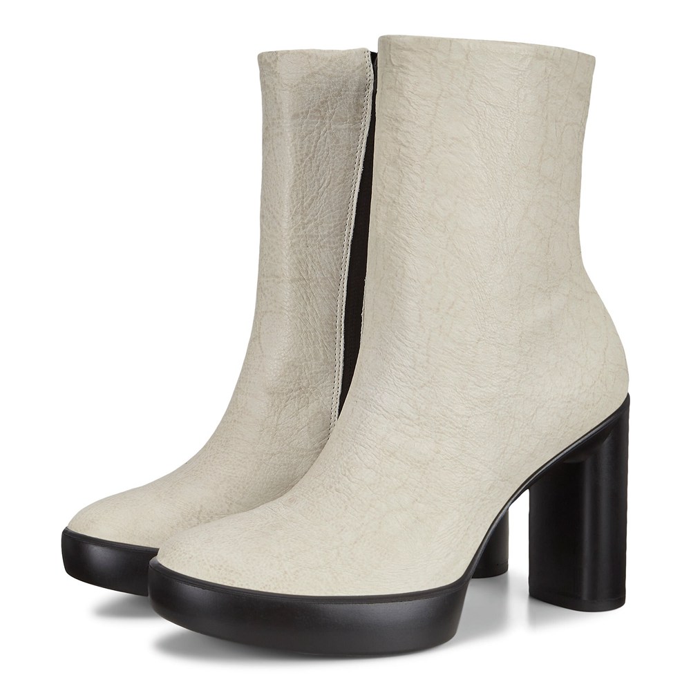 Botas Mujer - ECCO Shape Sculpted Motion 75 Mid-Cut - Blancos - NXU268753